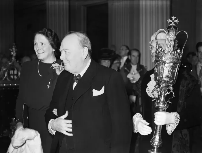 Framed Print : British Prime Minister Winston Churchill attends the New Lord Mayor Framed Print : British Prime Minister Winston Churchill attends the New Lord Mayor