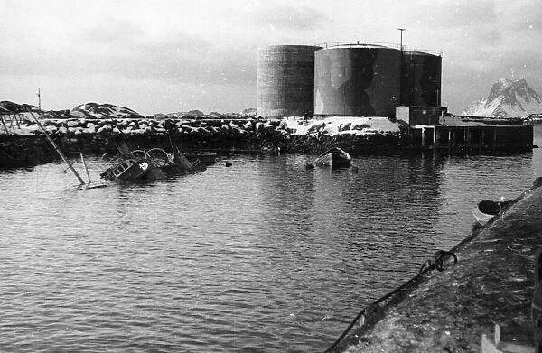 British raid on the Lofoten Islands, where oil plants were put out of action