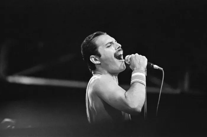 Framed Print : British Rock group Queen performing at the NEC Arena in Birmingham on the band Framed Print : British Rock group Queen performing at the NEC Arena in Birmingham on the band