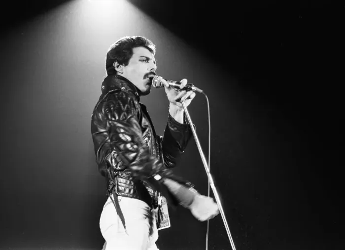 Framed Print : British Rock group Queen performing at the NEC in Birmingham Framed Print : British Rock group Queen performing at the NEC in Birmingham