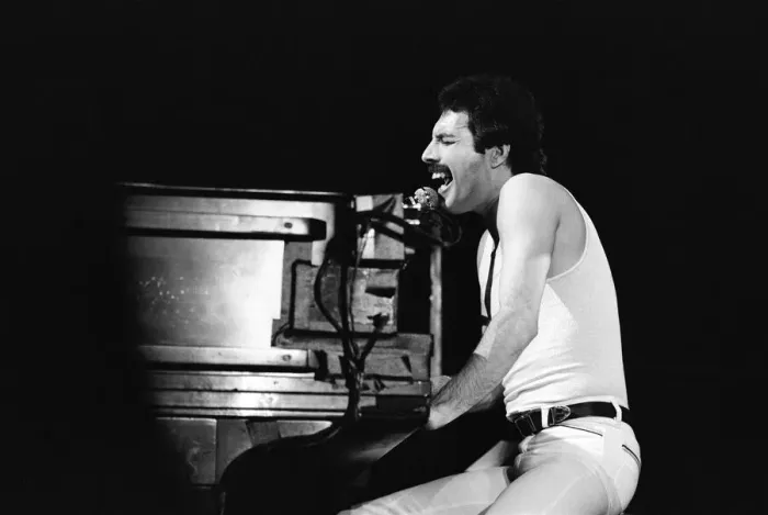 Framed Print : British Rock group Queen performing at the NEC in Birmingham