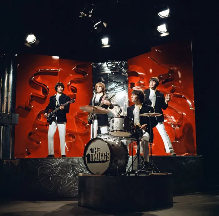 Framed Print : British rock group The Troggs appearing on the BBC television programme Top Of The Pops