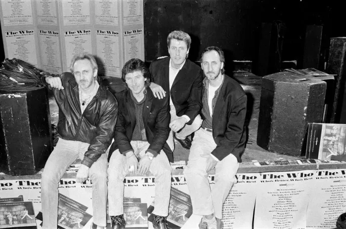 Framed Print : British rock group The Who in London. Left to right: John Entwistle, Kenney Jones Framed Print : British rock group The Who in London. Left to right: John Entwistle, Kenney Jones