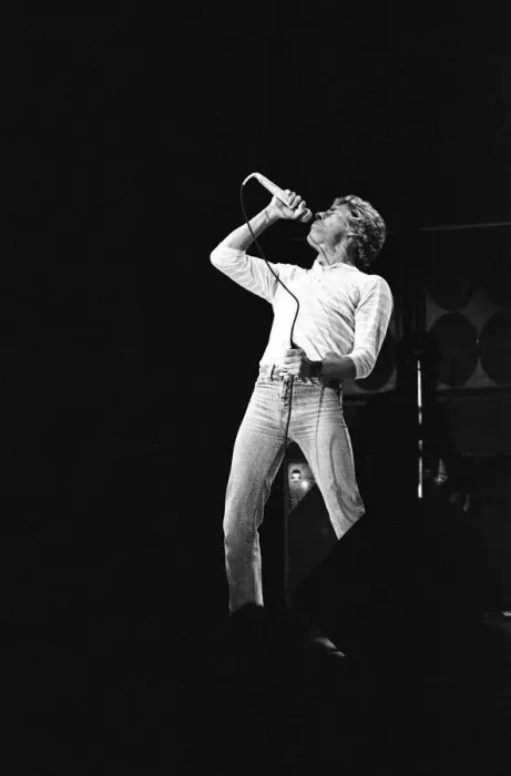 Framed Print : British rock group The Who, performing on stage at the NEC in Birmingham. Roger Daltrey Framed Print : British rock group The Who, performing on stage at the NEC in Birmingham. Roger Daltrey