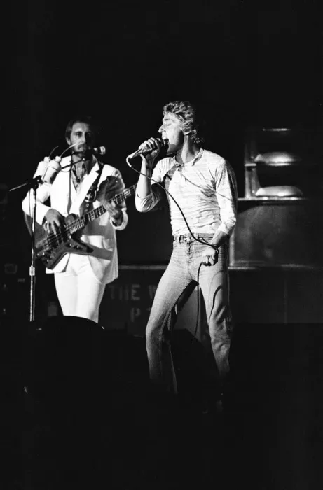 Framed Print : British rock group The Who, performing on stage at the NEC in Birmingham Framed Print : British rock group The Who, performing on stage at the NEC in Birmingham