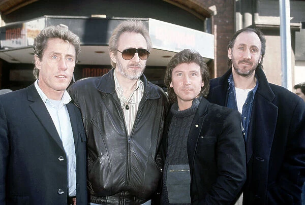 British rock group The Who pictured at the Marquee Club in London