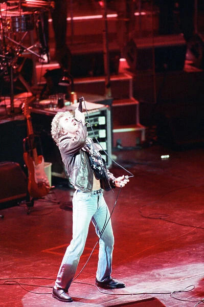 British rock group The Who on stage at the Royal Albert Hall for their performance in