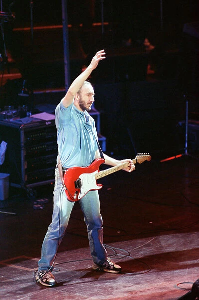 British rock group The Who on stage at the Royal Albert Hall for their performance in