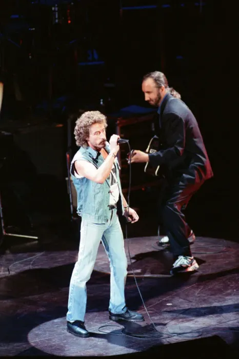 Framed Print : British rock group The Who on stage at the Royal Albert Hall for their performance in