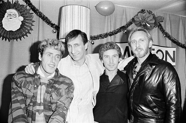 British rock group The Who in Toronto, Canada. The group line up left to right