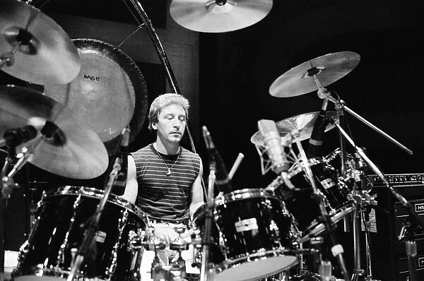 British rock group The Who in Toronto, Canada. Drummer Kenney Jones performing