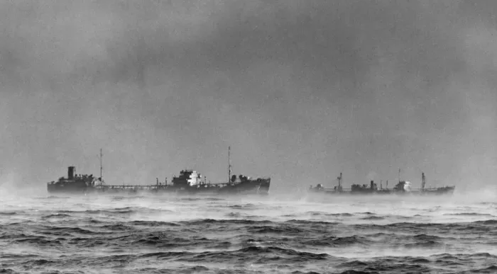 Framed Print : British Royal Navy ships passing through Arctic fog while on convoy duty in the Nothern Framed Print : British Royal Navy ships passing through Arctic fog while on convoy duty in the Nothern