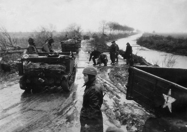 British Second Army advance to secure the area within the bend of the Rivr Ms west of