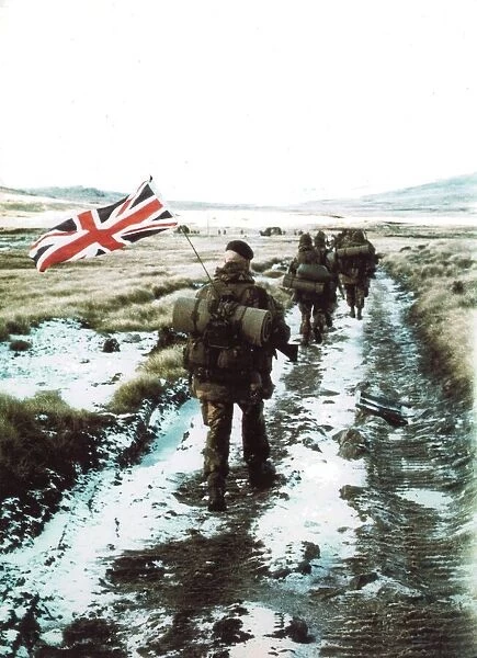 British soldiers in the Falklands 1982