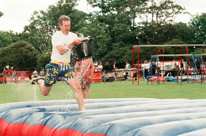 Framed Print : The British Steel Gala - the Its a Knockout competition. 4th July 1993 Framed Print : The British Steel Gala - the Its a Knockout competition. 4th July 1993