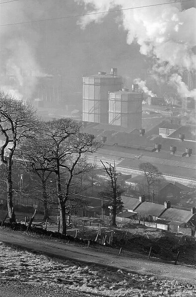 British Steelworks of Ebbw Vale, Wales, 11th March 1971. Face of Britain 1971 Feature