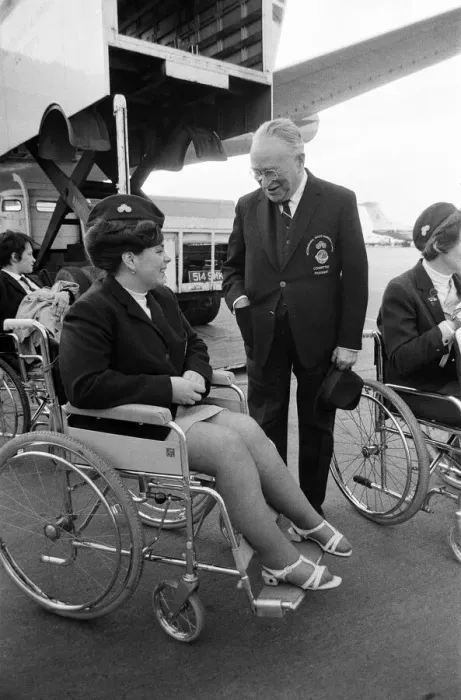 Framed Print : The British team left London Heathrow Airport this morning for the Stoke Mandeville Framed Print : The British team left London Heathrow Airport this morning for the Stoke Mandeville