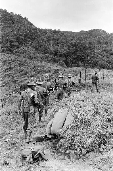 British troops in Borneo. 1964