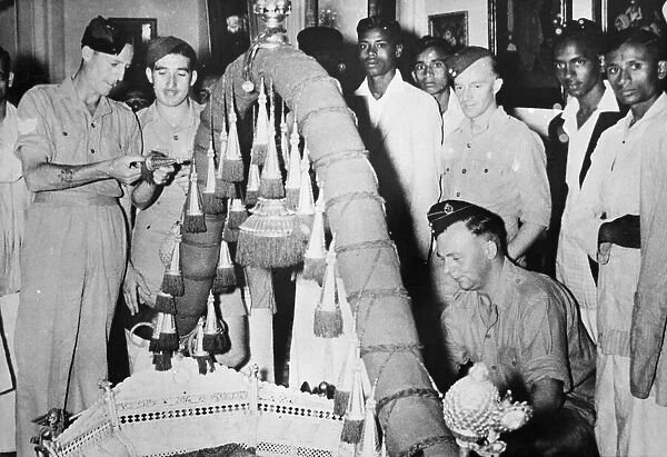 British troops in Southern India were present at some of the celebrations held to mark