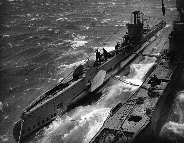 British U-class submarine prepares to go on patrol, North Sea, April 1943