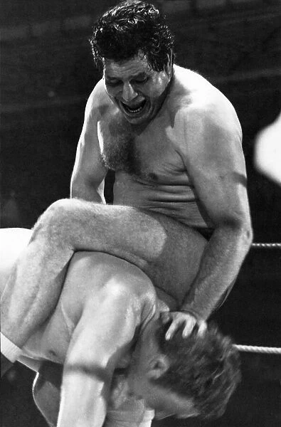 British wrestler Count Bartelli in action against Pete Roberts