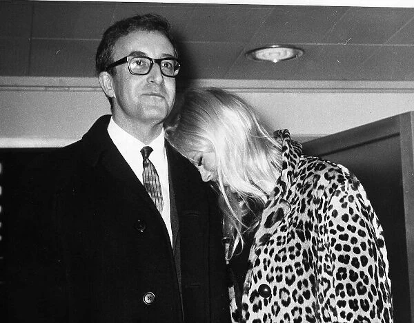 Britt Ekland actress with Peter Sellers in 1964