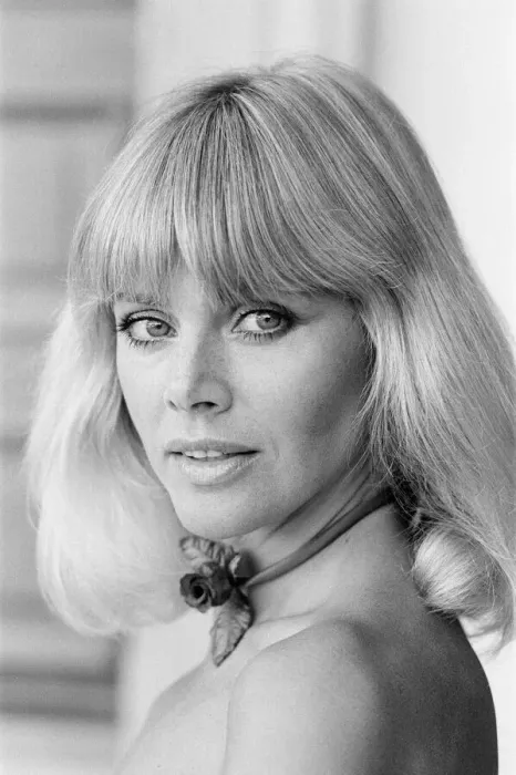 Framed Print : Britt Ekland, Swedish actress, pictured at home in Beverly Hills, Los Angeles, California