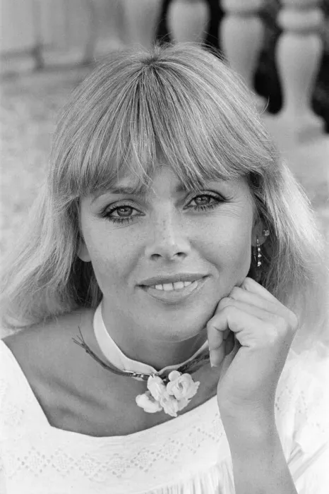 Framed Print : Britt Ekland, Swedish actress, pictured at home in Beverly Hills, Los Angeles, California