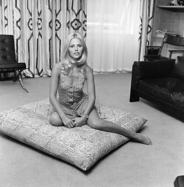 Britt Ekland, Swedish actress, pictured June 1971