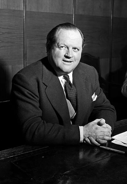 Broadcaster Richard Dimbleby. 24th March 1953