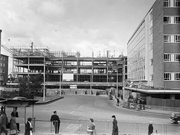 Broadgate under construction circa 1954