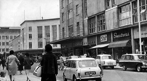 Broadmead in 1964 Pictured here in the early 1960s, Broadmead was a bustling place