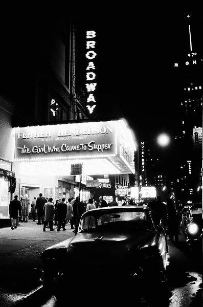 The Broadway Theater in New York USA 11th January 1964. Currently showing a comedy