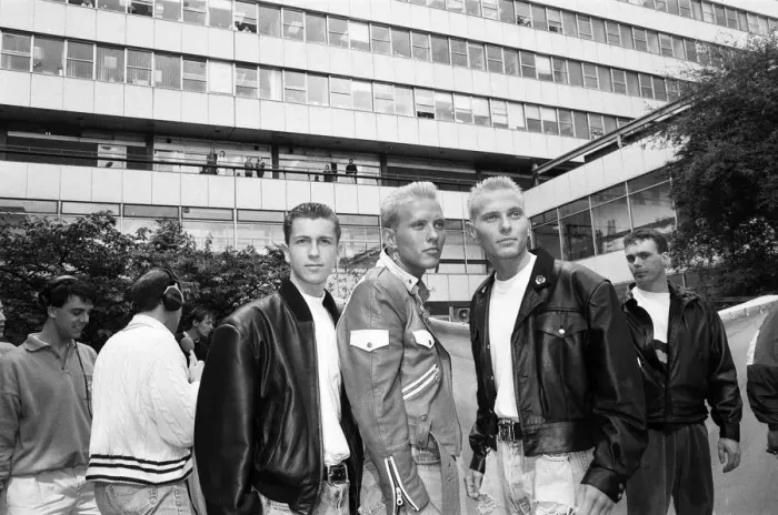 Framed Print : Bros at BBCs Pebble Mill Studios, Edgbaston, to launch Radio Ones new frequency