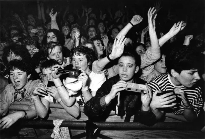 Framed Print : Bros fans at the concert in Whitley Bay ice rink. 13 / 12 / 88 Framed Print : Bros fans at the concert in Whitley Bay ice rink. 13 / 12 / 88