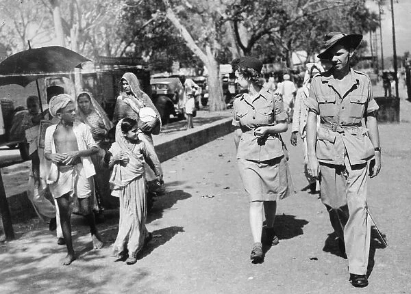 A brother and sister both serving together in India during the Second World War pictured