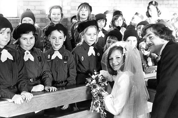 Brownies of the 11th Newcastle pack were special guests at the wedding of Miss Shirley