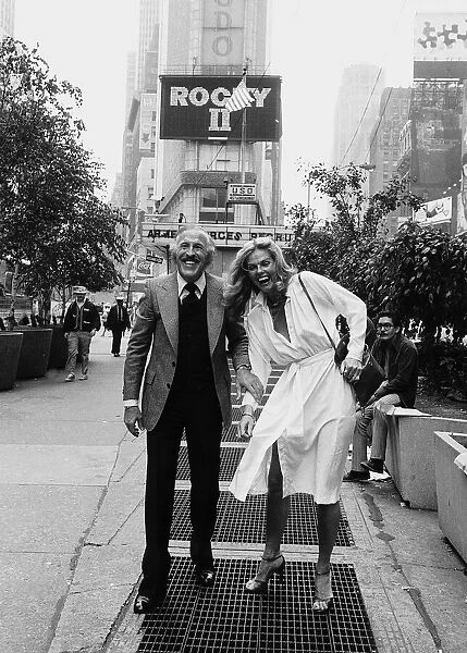 Bruce Forsyth Entertainer with his wife Anthea in New York