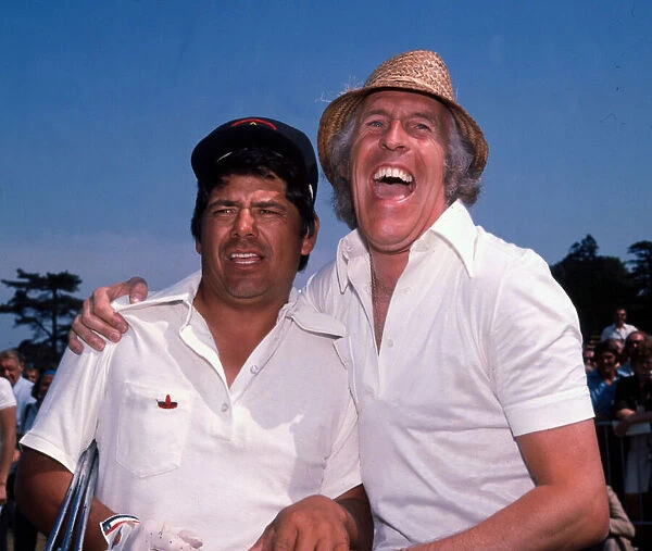 Bruce Forsyth with Lee Trevino at Carnoustie July 1975