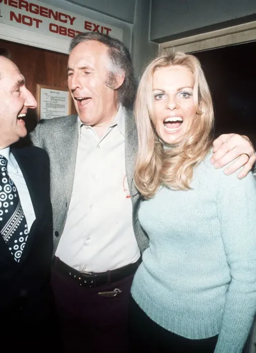 Framed Print : Bruce Forsyth television presenter entertainer with wife Anthea Redfern msi