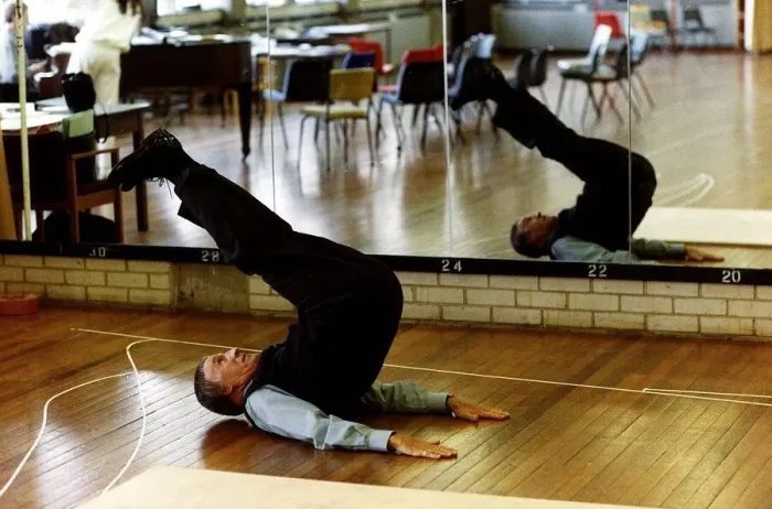 Framed Print : Bruce Forsyth TV Presenter and Comedian exercising in Gymnasium Framed Print : Bruce Forsyth TV Presenter and Comedian exercising in Gymnasium
