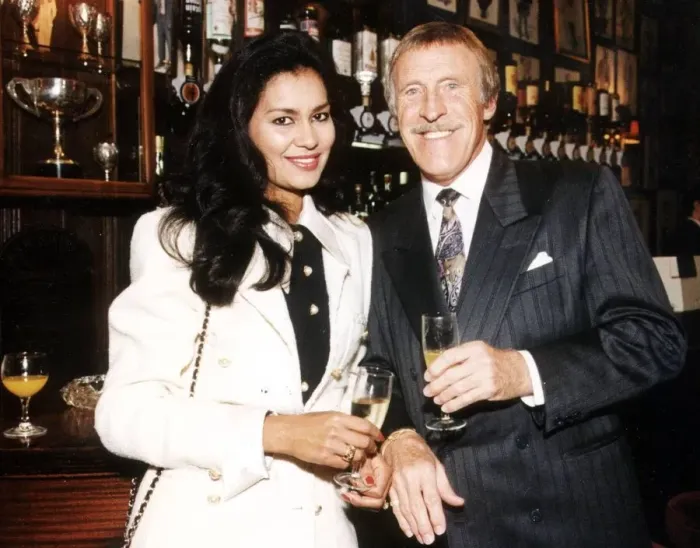Framed Print : BRUCE FORSYTH WITH HIS WIFE WINELIA - 01  /  01  /  1993