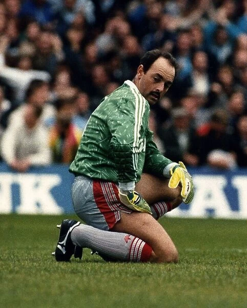 Bruce Grobbelaar Liverpool goalkeeper at the Southampton match 1989