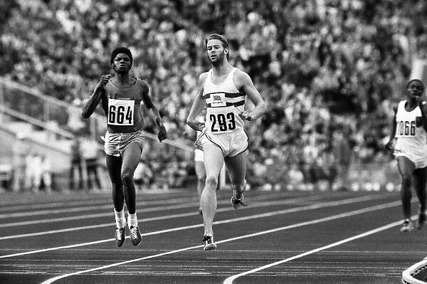 Bruce Ijirighwo and David Jenkins in the 400 metre race during the 1972 Olympic Games in