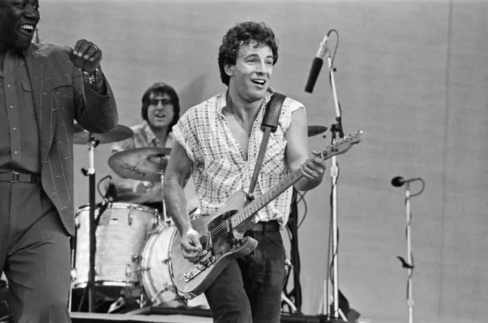 Framed Print : Bruce Springsteen performs at St James Park, Newcastle, United Kingdom Framed Print : Bruce Springsteen performs at St James Park, Newcastle, United Kingdom