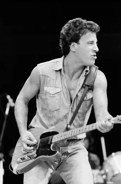 Framed Print : Bruce Springsteen performs at Wembley Stadium, London, United Kingdom