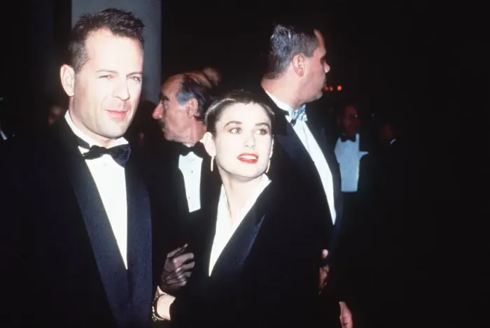 Framed Print : Bruce Willis & Demi Moore 1st April 1991 Actor Actress