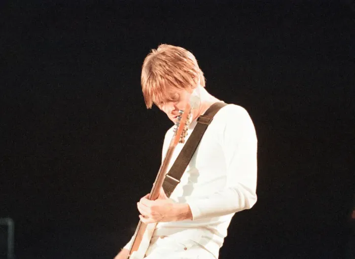 Framed Print : Bryan Adams, Canadian singer songwriter in concert, Cardiff Castle, Cardiff, Wales