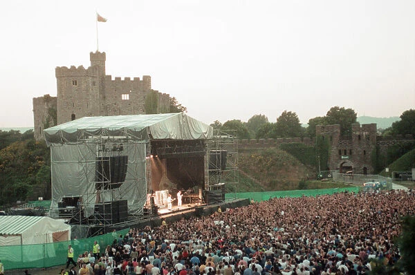Bryan Adams, Canadian singer songwriter in concert, Cardiff Castle, Cardiff, Wales