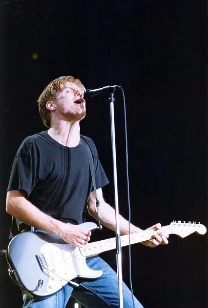 Bryan Adams in concert at Gateshead Stadium. 12th July 1992